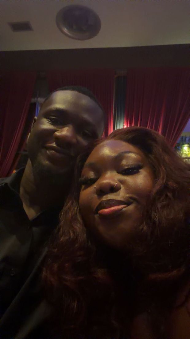 Gizelle and Lawrence taking a selfie at Joia